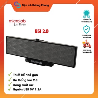 Loa Vi Tính Microlab B51 Kết nối USB 2.0 4W - Hàng chính hãng BH 12 Tháng