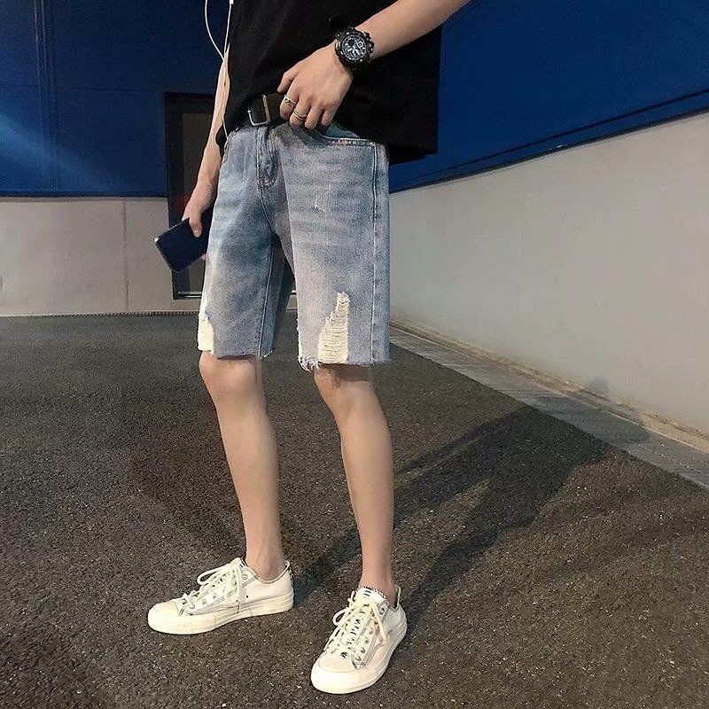 Quần Short Denim Ống Rộng Thời Trang Xu Hướng Cho Học Sinh