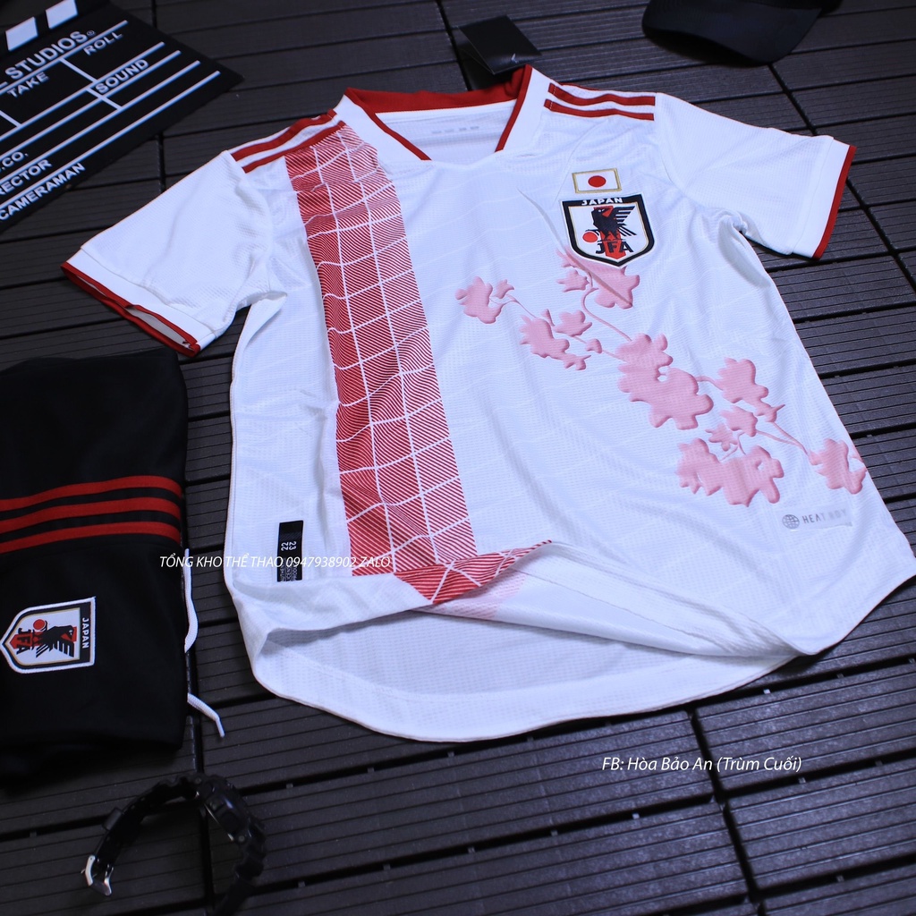 Bộ Quần Áo Đá Banh ĐT Nhật mùa 22/23 hàng cao cấp Thái 2 màu trắng,xanh