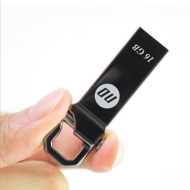 USB 16GB 2.0 kim loại Móc khóa chữ U