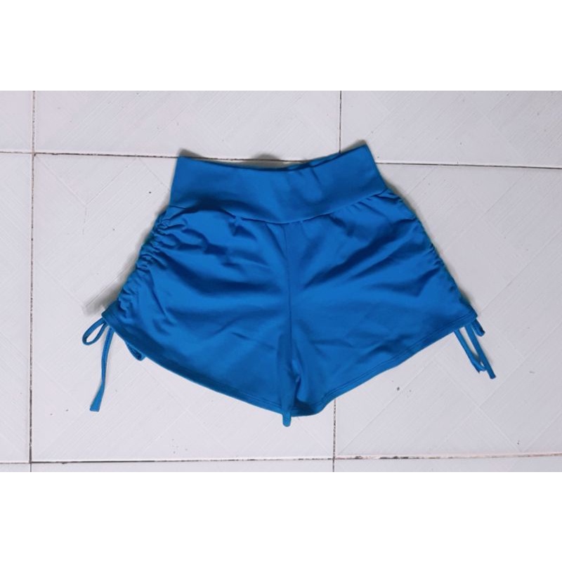 Quần short thun nữ rút dây nâng mông tập gym, Zoga