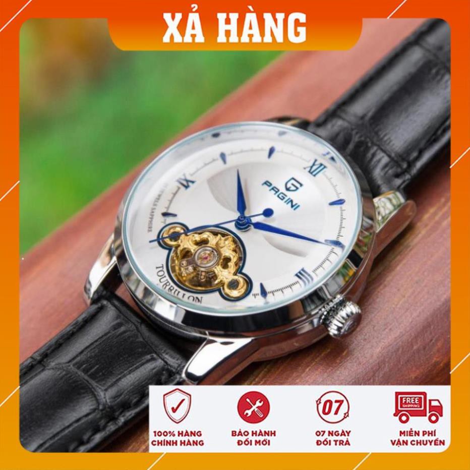 [Chính Hãng 100%] Đồng Hồ Nam PAGINI PA19966 - Đồng hồ cơ automatic lộ máy hàng chính hãng, Bảo hành 5 năm