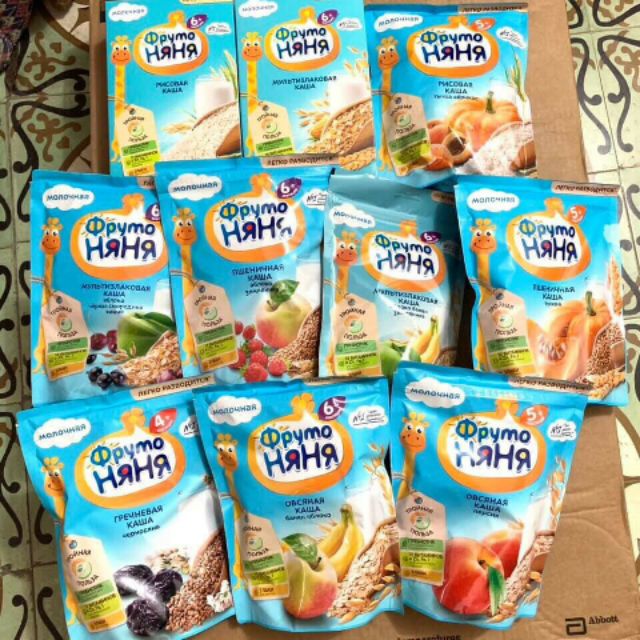 Combo 20 gói bột ăn dặm Fruto 200g mix vị