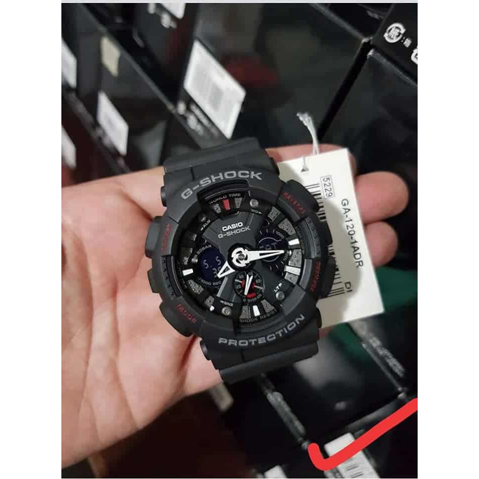 Đồng hồ Nam Casio G-shock GA-120-1ADR Chính hãng - Chống nước 20 ATM - Tuổi thọ pin 7 năm bảo hành quốc tế 12 tháng | BigBuy360 - bigbuy360.vn