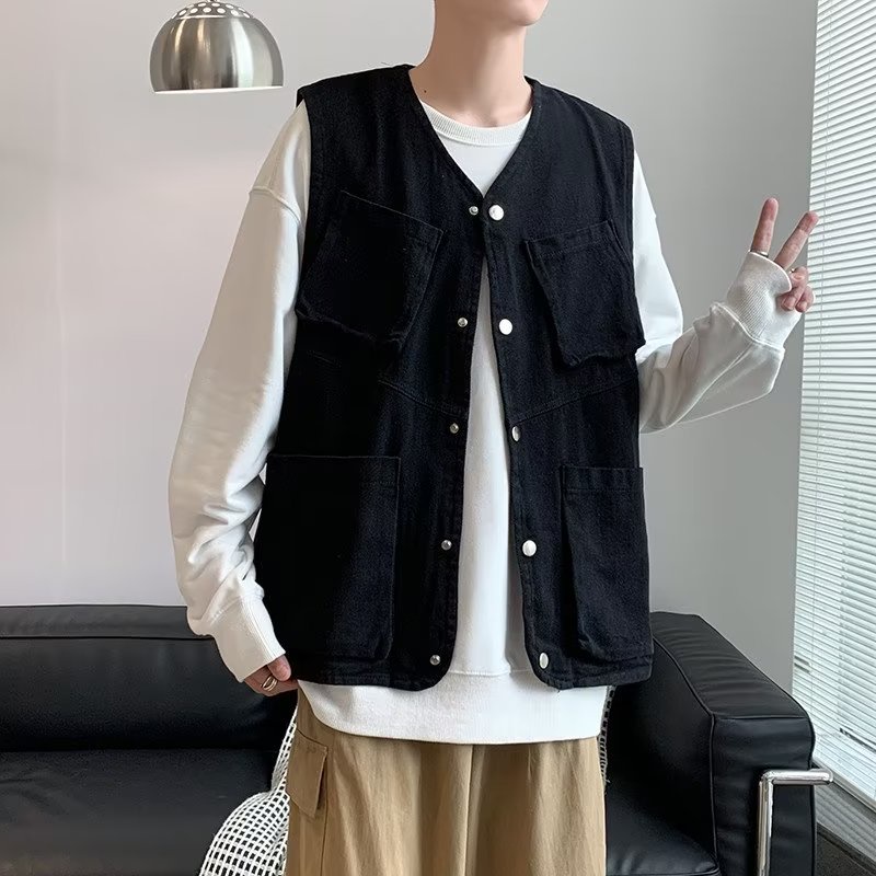 Áo vest Nam Không Tay Phong Cách Hàn Quốc tank tóp nam Thời Trang áo gile Nam Nữ