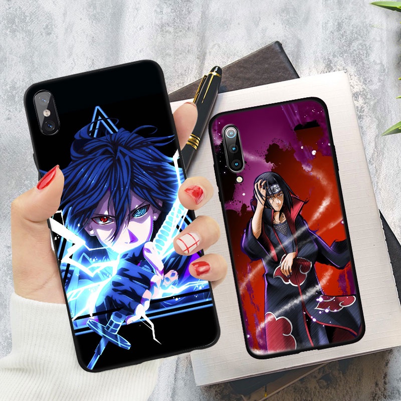 Ốp Điện Thoại Silicon Dẻo Họa Tiết Hoạt Hình naruto uchiha Cho xiaomi mi 8 9 11 lite se cc9e max 3 10t pro E32