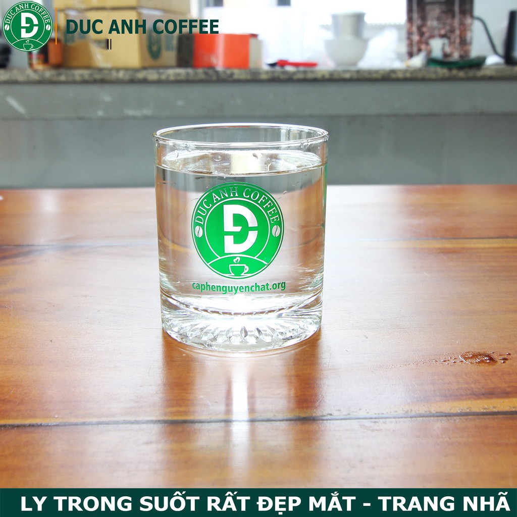 Ly thủy tinh cao cấp dùng uống cà phê, ly uống trà , cốc uống cafe - thương hiệu DUC ANH COFFEE