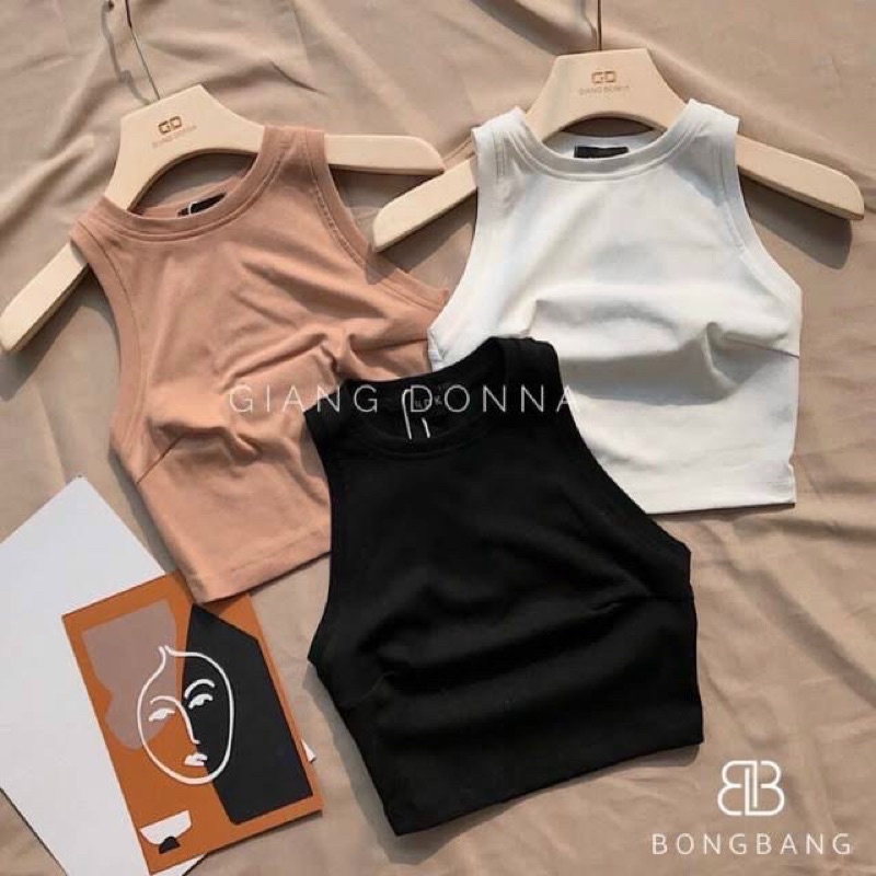 Áo croptop tăm ba lỗ basic