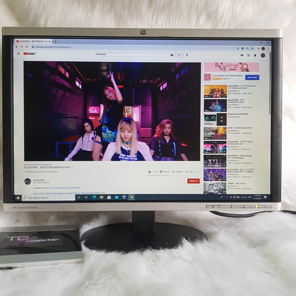 Màn hình máy tính 22 inch / LCD HP Compaq 22 inch - Chân có thể xoay đứng màn hình Vi tính TG | BigBuy360 - bigbuy360.vn