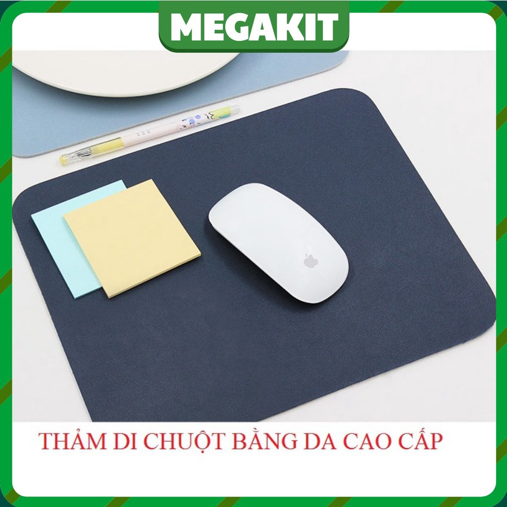 Miếng Lót Chuột Da 2 Mặt Loại To ( Mouse pad ) 40x30cm, Nhiều Mầu