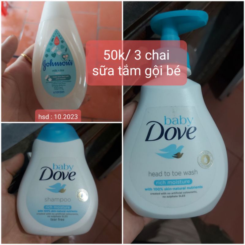 Combo 3 chai sữa tắm