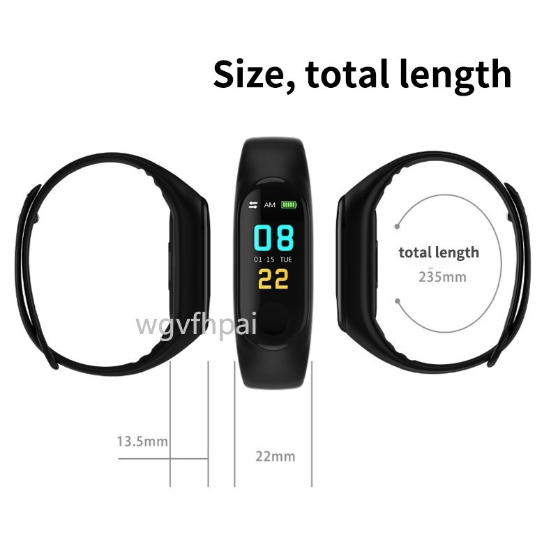 M3 Smart Bracelet Band M3 Waterproof IP67 Bluetooth connection