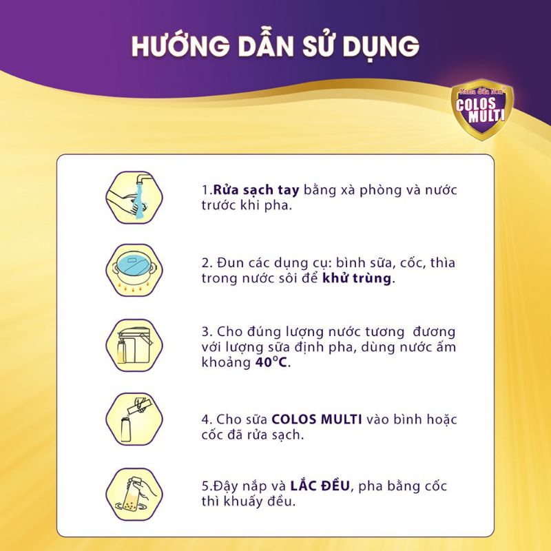 Mama sữa non Colos Multi Pedia Gold 28 gói *16g