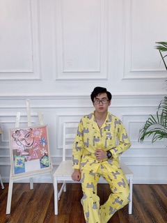 PIJAMA BỘ THÔ TAY DÀI QUẦN DÀI