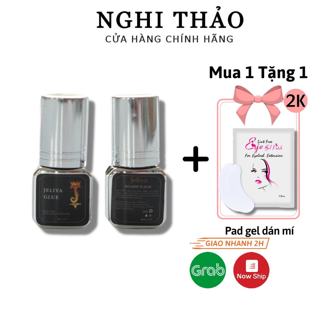 Keo nối mi ít cay , keo nối mi siêu bền Jeliva glue 5ml