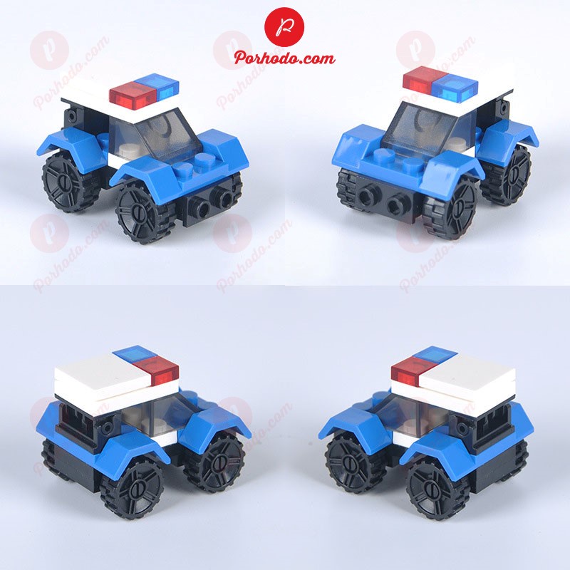 Đồ chơi lắp ráp mini 30 mẫu ô tô xe công trình chiến hạm KB2160991, Đồ chơi xếp hình trí tuệ giáo dục