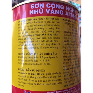 Sơn nhũ vàng ATM 666 (875ml)
