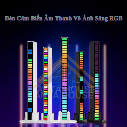 Đèn Led cảm ứng theo nhạc RGB, thanh đèn led trang trí nháy theo nhạc, cảm âm nhiều chế độ thông minh kèm dây USB