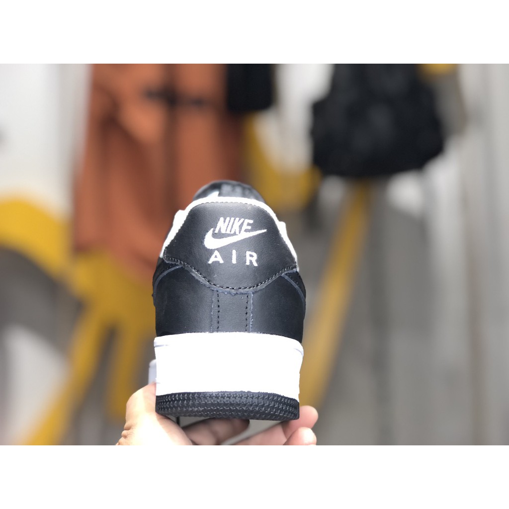 Giày Sneaker Af1 Low Black White Cao Cấp Fullbox, Giày thể thao nam nữ af1 đen trắng lót trần bông,cổ tròn, mẫu mới 2021