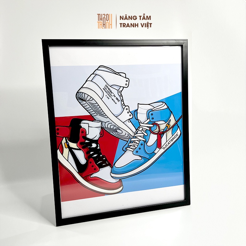 Tranh Hypebeast - Nike Art, 30x30, 40x40 - Siêu HOT 2022 - Độc Lạ, Trang Trí Phòng Hypebeast, Sneakerhead