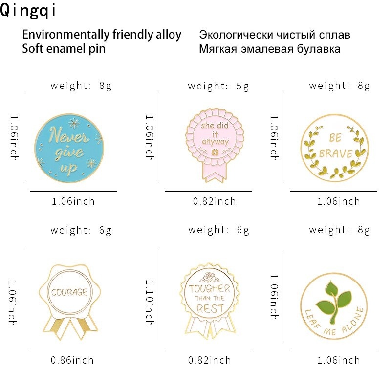 Ghim cài áo Miss Zoe hình huy hiệu hoạt hình đáng yêu