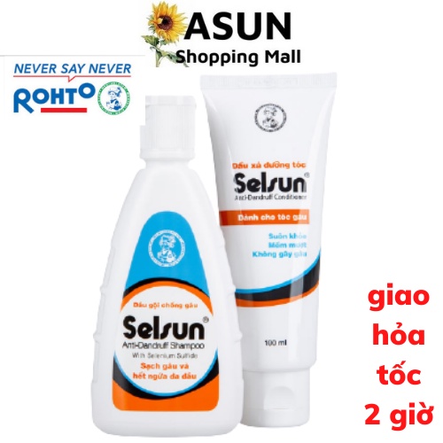 Dầu Gội - Dầu Xả Selsun Chống Gàu, Giảm Ngứa, Sạch Vảy Nấm 100ml