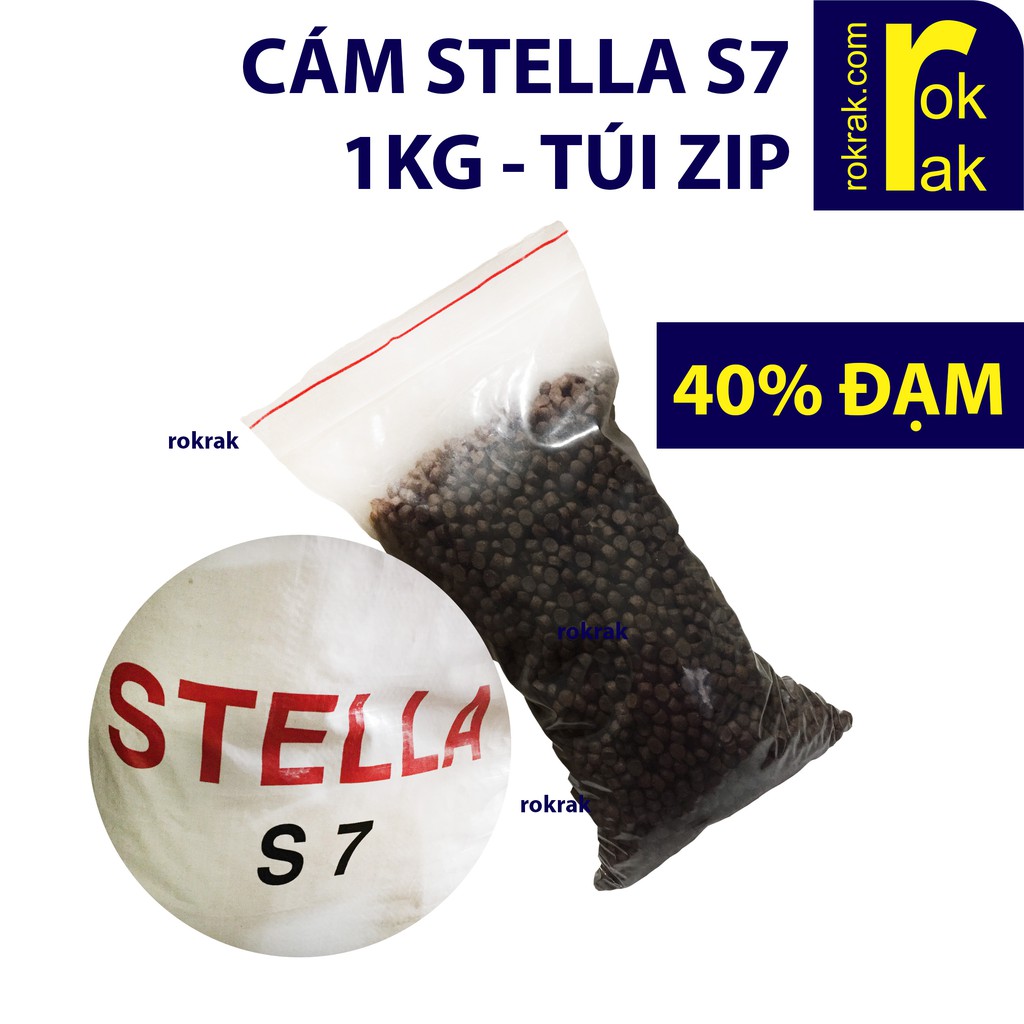 GIÁ SỈ-Cám Stella S7 1Kg thức ăn cho cá Koi vàng ba đuôi cỡ lớn