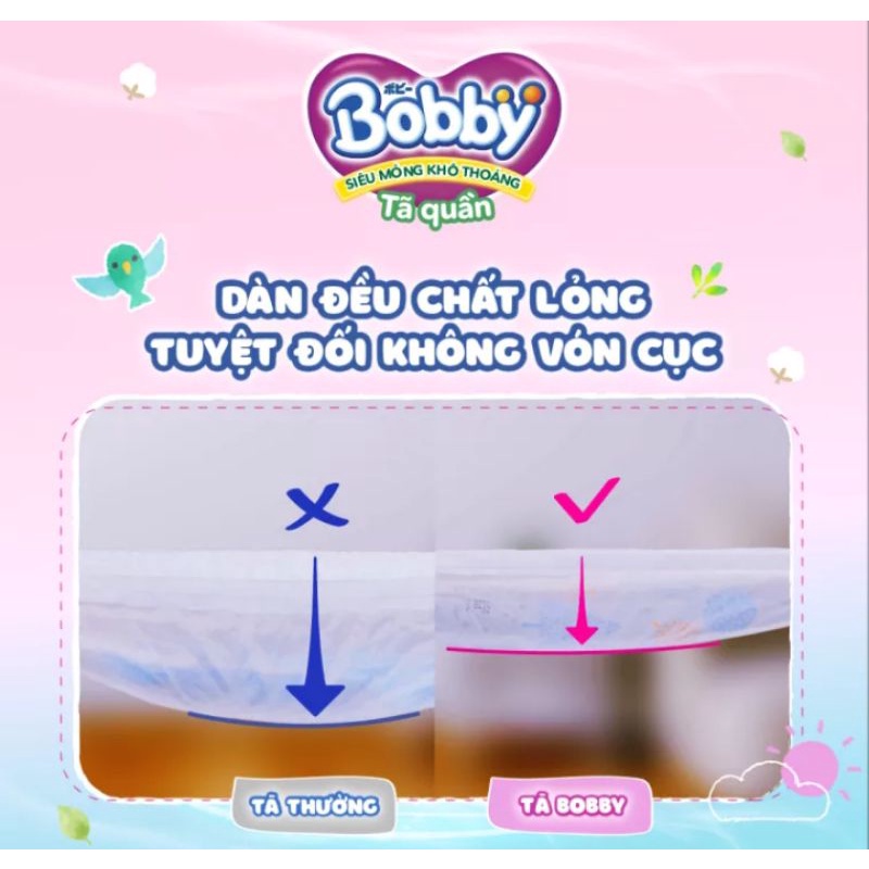 Tã quần Bobby gói Mega Jumbo M120/ L104/ XL92/ XL96/ XXL84/ XXL88 mẫu mới