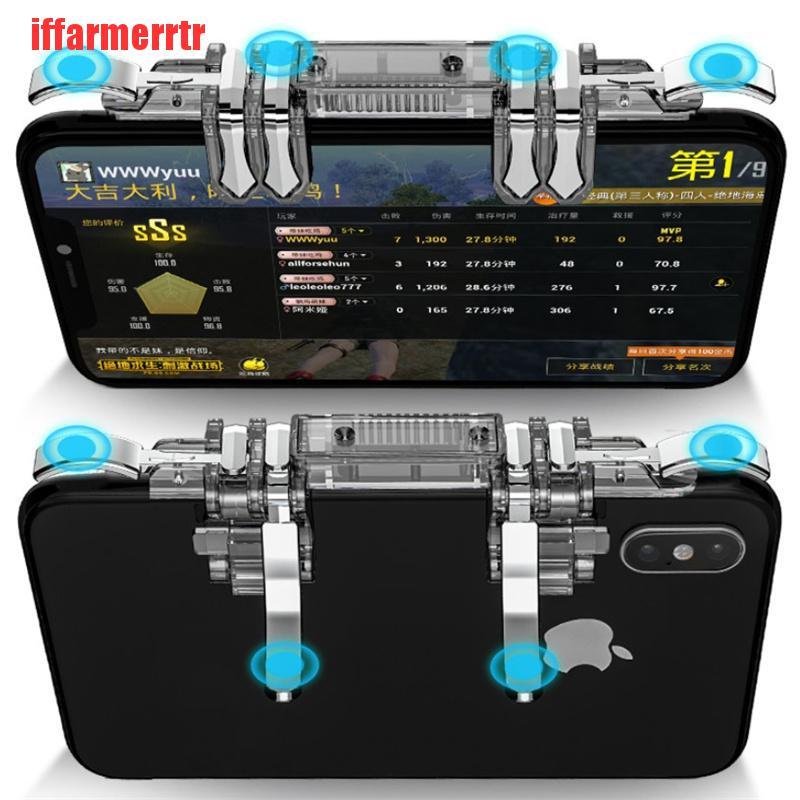 {iffarmerrtr}Mobile Trigger Gamepad Controller Touch Button Shooter Grip Trigger Aim Joystick LKZ