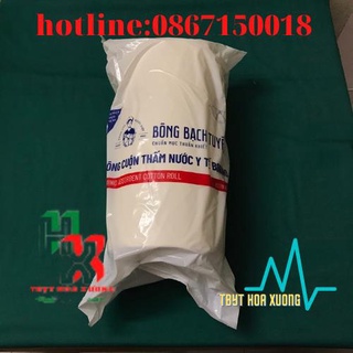 Bông cuộn 1kg bông y tế bạch tuyết