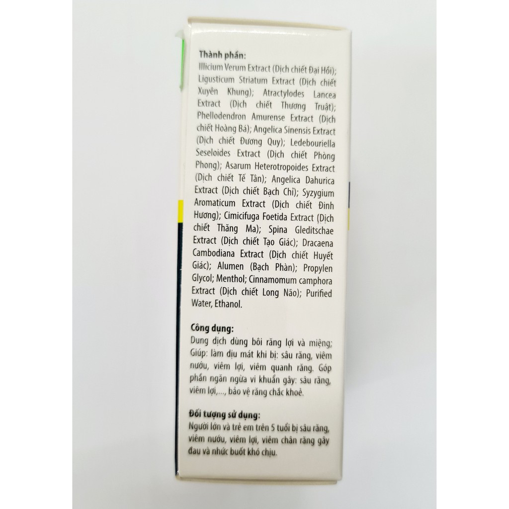 Dung dịch chấm sâu răng Daratex thảo dược 10ml