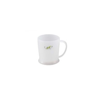 INOMATA- Cốc nhựa có quai màu trắng 250ml