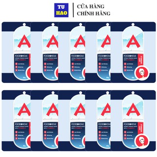 Combo 10 Mặt nạ dưỡng ẩm ngăn ngừa nếp nhăn Foodaholic Derma Firming With Vitamin A 23g/ mask