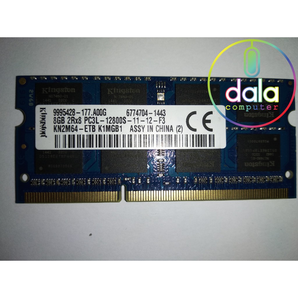 Ram Laptop DDR3L 8GB bus 1600 tháo máy bộ hàng chính hãng