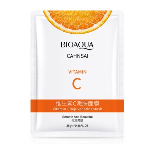 Mặt nạ vitamin C cấp ẩm dưỡng trắng da chiết suất cam vàng mask Bioaqua | BigBuy360 - bigbuy360.vn