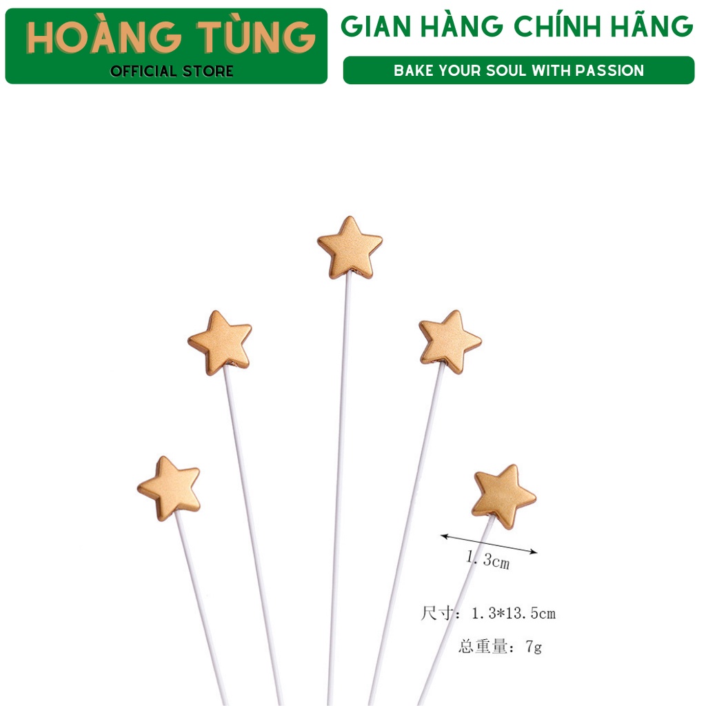 Set trang trí bánh kem ngôi sao