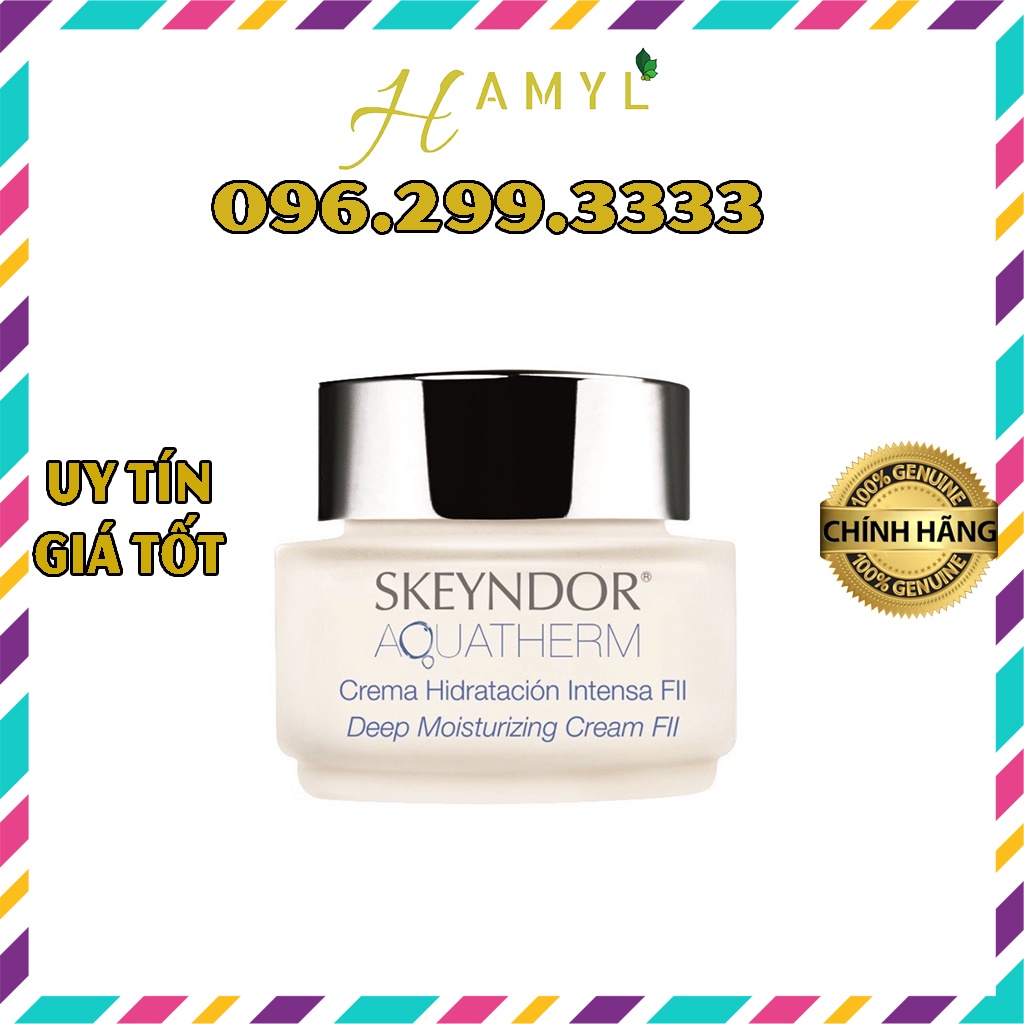 SKEYNDOR Aquatherm Kem dưỡng ẩm sâu dành cho da nhạy cảm Deep Moisturising Cream FII