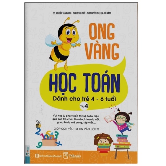 Sách - Ong Vàng Học Toán Dành cho Trẻ 4 - 6 Tuổi Tập 4 (MC)