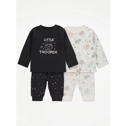 [0-24M]Set 2 bộ quần áo dài tay bé trai bé gái Geoger AUTH
