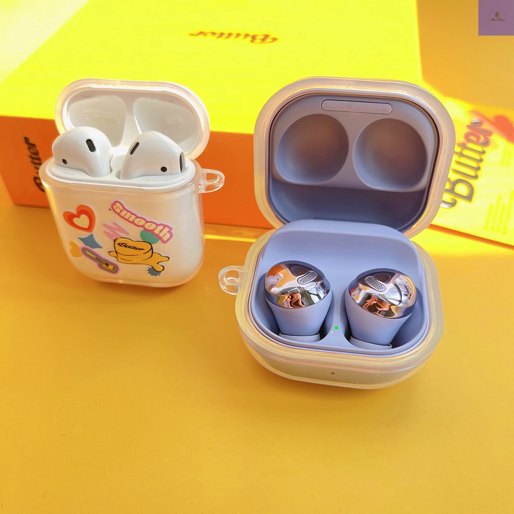 Vỏ bảo vệ hộp sạc tai nghe bluetooth không dây cho Apple Airpods 3 pro Samsung Galaxy buds live pro Buds 2