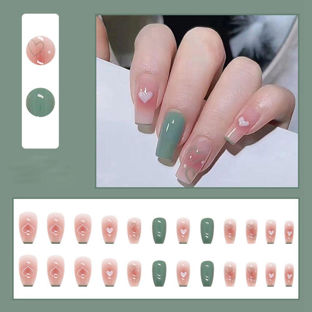 XIANTIN Bộ 24 Móng Tay Giả Che Phủ Toàn Diện Tháo Rời Được