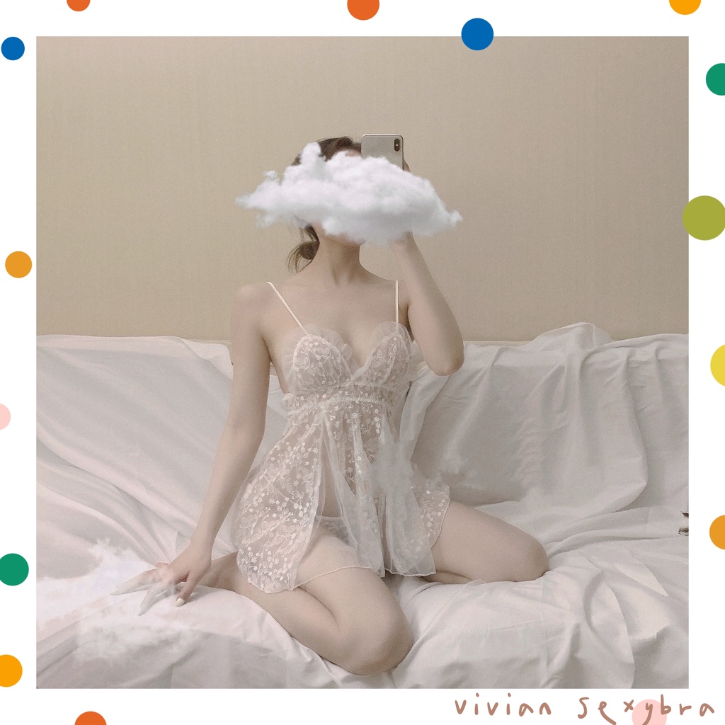 🎀Giao hàng bảo mật🎀Đồ Lót Sexy🎀Đồ Ngủ ren  2 dây phối Freesize 40-65kg---019 | BigBuy360 - bigbuy360.vn