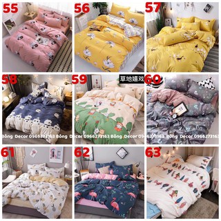 Bộ chăn ga gối cotton poly nhập khẩu cao cấp 2020