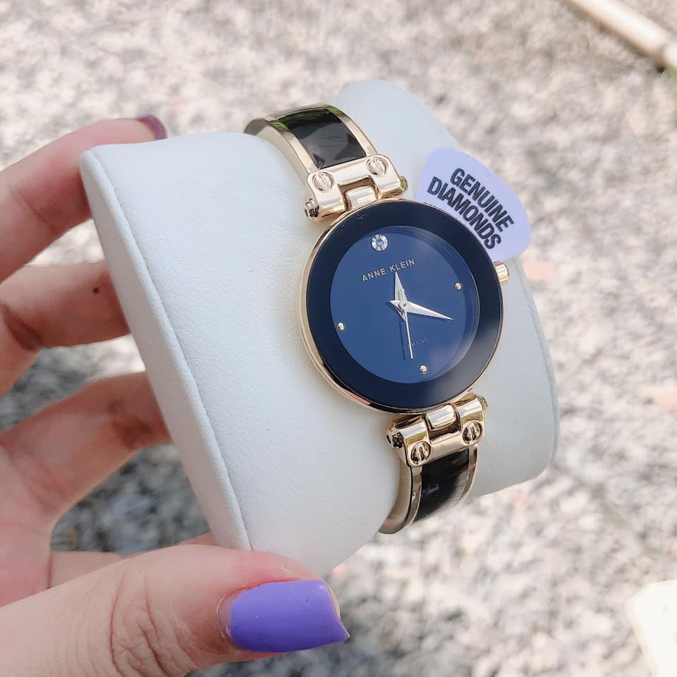 Đồng hồ nữ Anne Klein AK/1980BKGB màu đen vàng