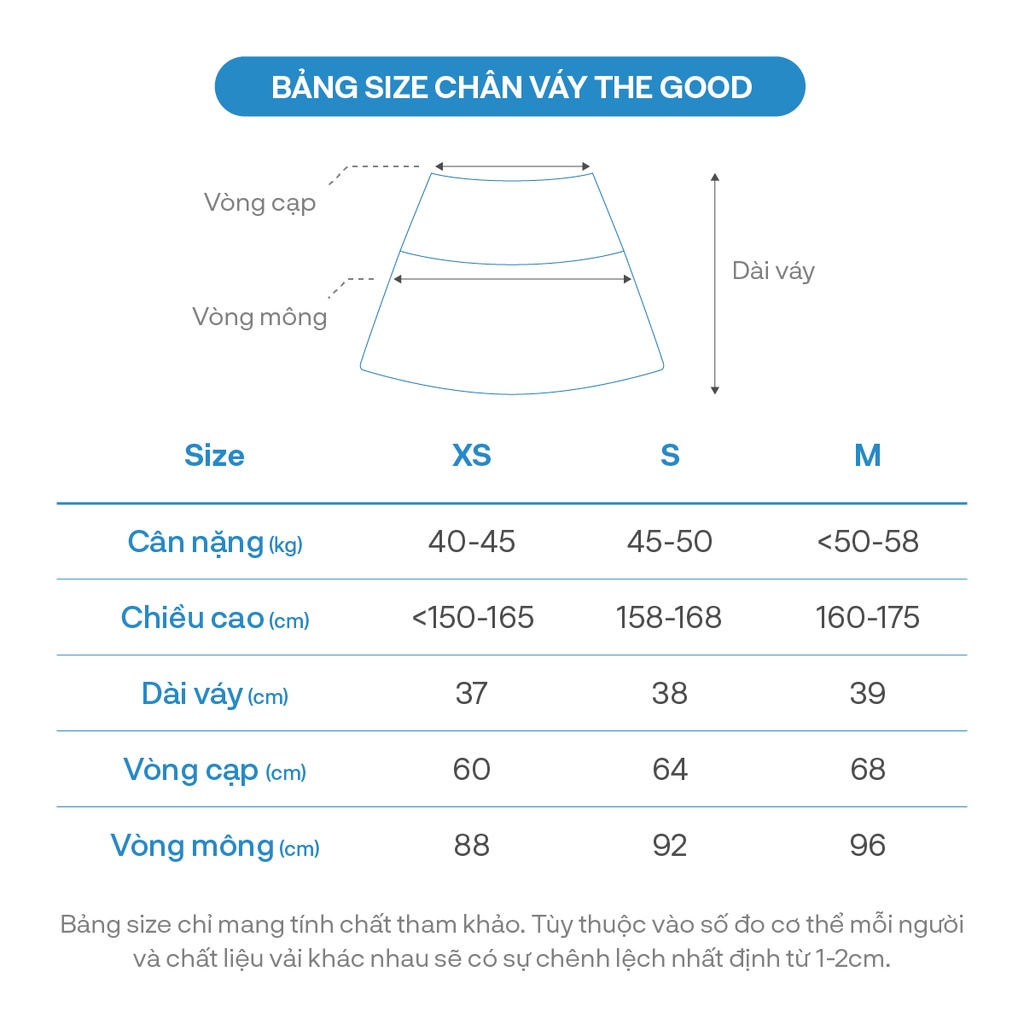 Chân Váy Dáng Chữ A Bổ Mảnh Đan Dây The Good/Knit Skirt