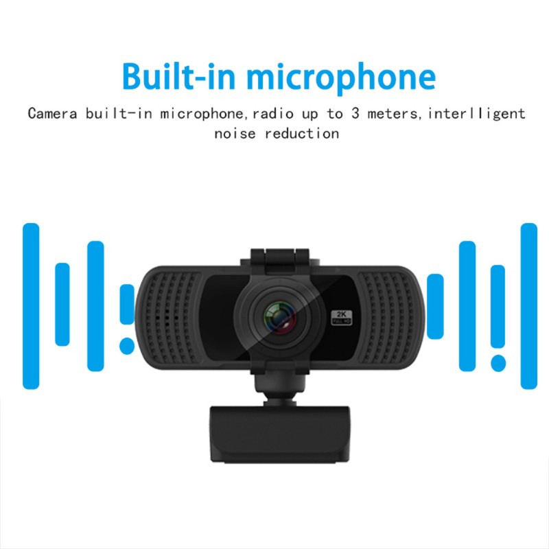 Webcam 1440p 2k Tự Động Xoay Kèm Mic Cho Máy Tính Để Bàn | BigBuy360 - bigbuy360.vn
