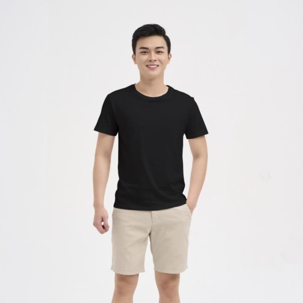 Áo thun nam YODY Premium trơn màu, cổ tròn vải cottton siêu mát có bigsize TSM5289 ! ! ,