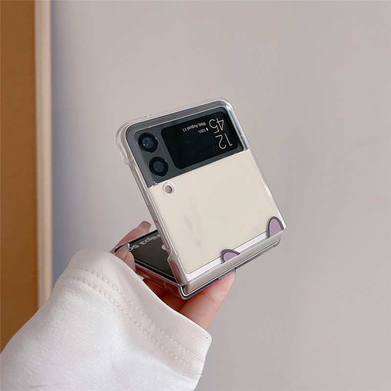 Ốp Điện Thoại Nắp Gập In Hình Chú Chó Đeo Kính Râm Dễ Thương Cho Samsung Galaxy Z Flip 4 Z Flip 4 5G Z Flip 4 Zflip4 Z Flip 4