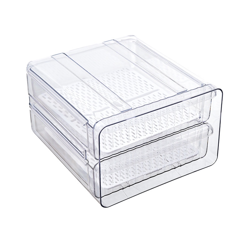 Hộp Đựng Thực Phẩm Trong Suốt Có Thể Xếp Chồng Chống Bụi Cho Tủ Lạnh