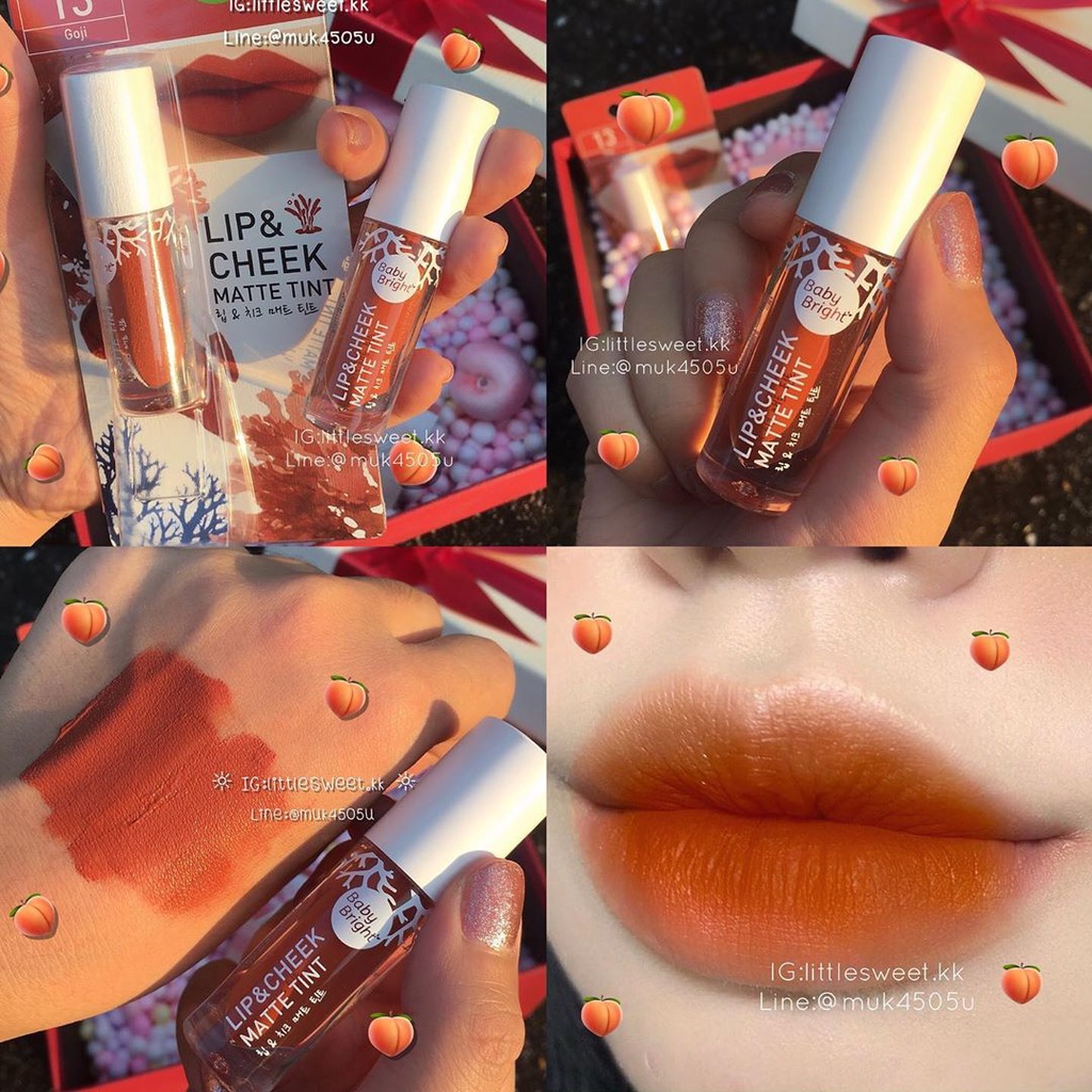 Son Kem Lì Baby Bright Lip And Cheek Matte Tint Thái Lan Full 20 Màu